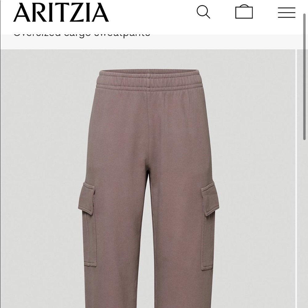 ARITZIA Tna Cozy Fleece Mega Cargo Sweatpant